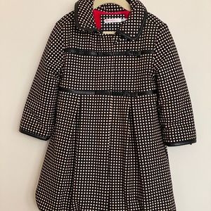 Deux Par Deux Coat Size 4T with Bow Embellishments